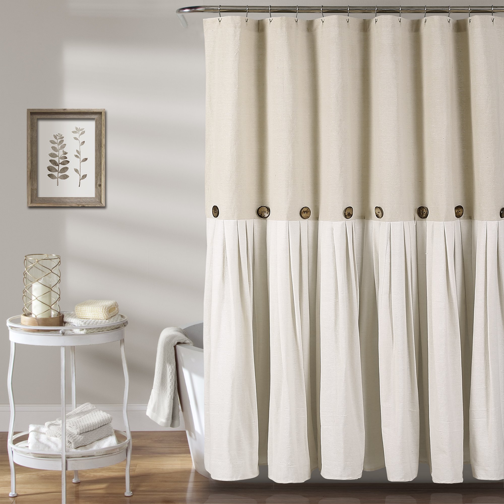 Lush Decor Linen Button
